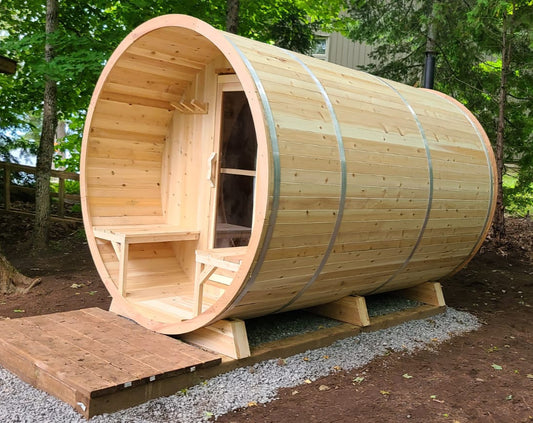White Cedar Barrel Sauna